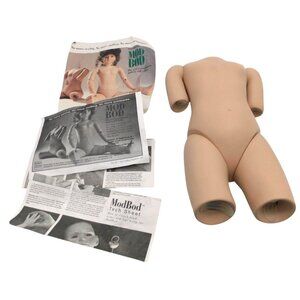 Modern Doll Art Co Mod Bod Plastic Torso Doll Making Kit 1995 Tech Sheet 15"